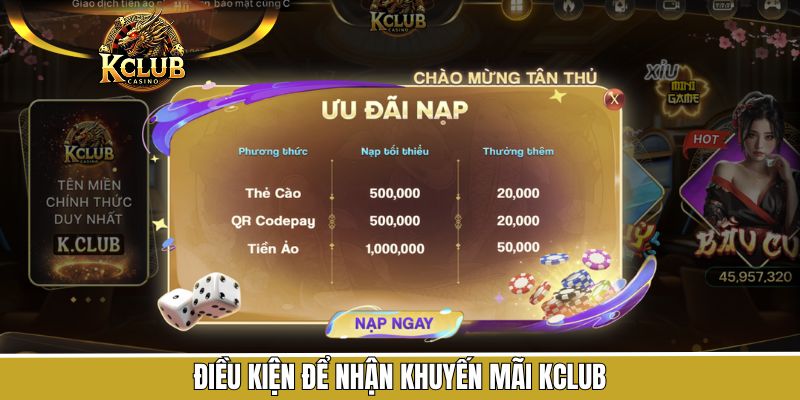 Người chơi cần đáp ứng các điều kiện rõ ràng để nhận ưu đãi